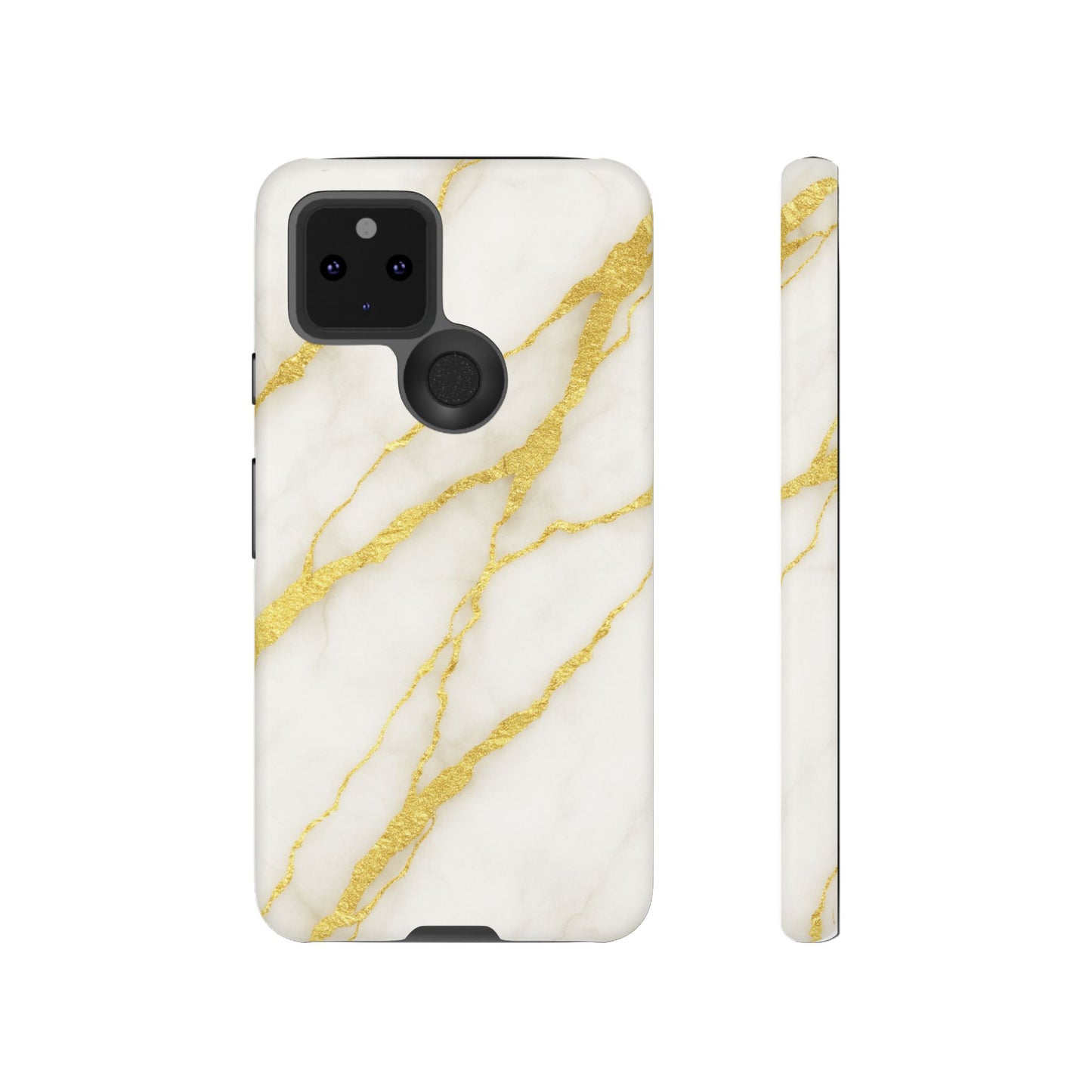 Luxury Marble Phone Case with Gold Accents