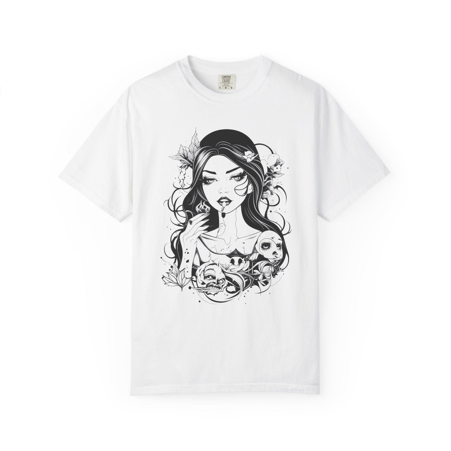Edgy Graphic T-Shirt, Vintage Style, Boho Chic Art, Unique Gift for Her, Festival Fashion, Summer Vibes, Casual Wear