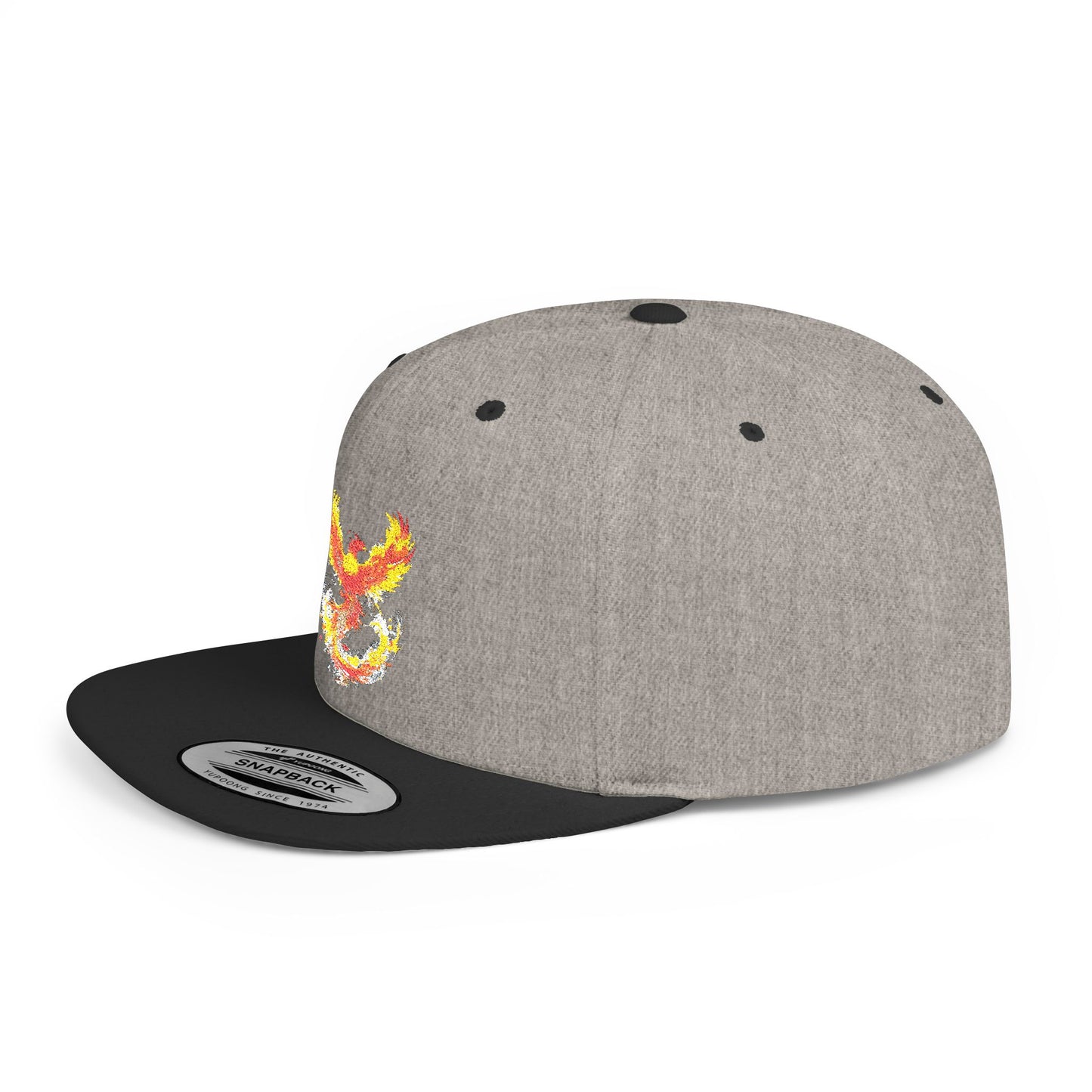Phoenix Fire Flat Bill Snapback Hat - Stylish & Bold Cap for Trendsetters