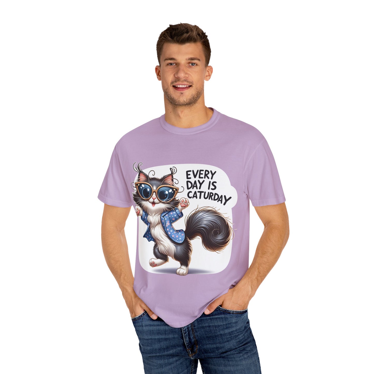 Cute Cat Graphic T-Shirt - 'Every Day is Caturday' Unisex Tee