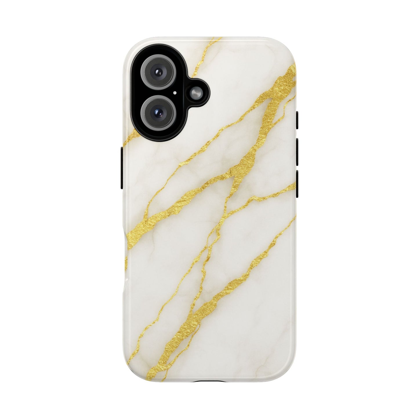 Luxury Marble Phone Case with Gold Accents