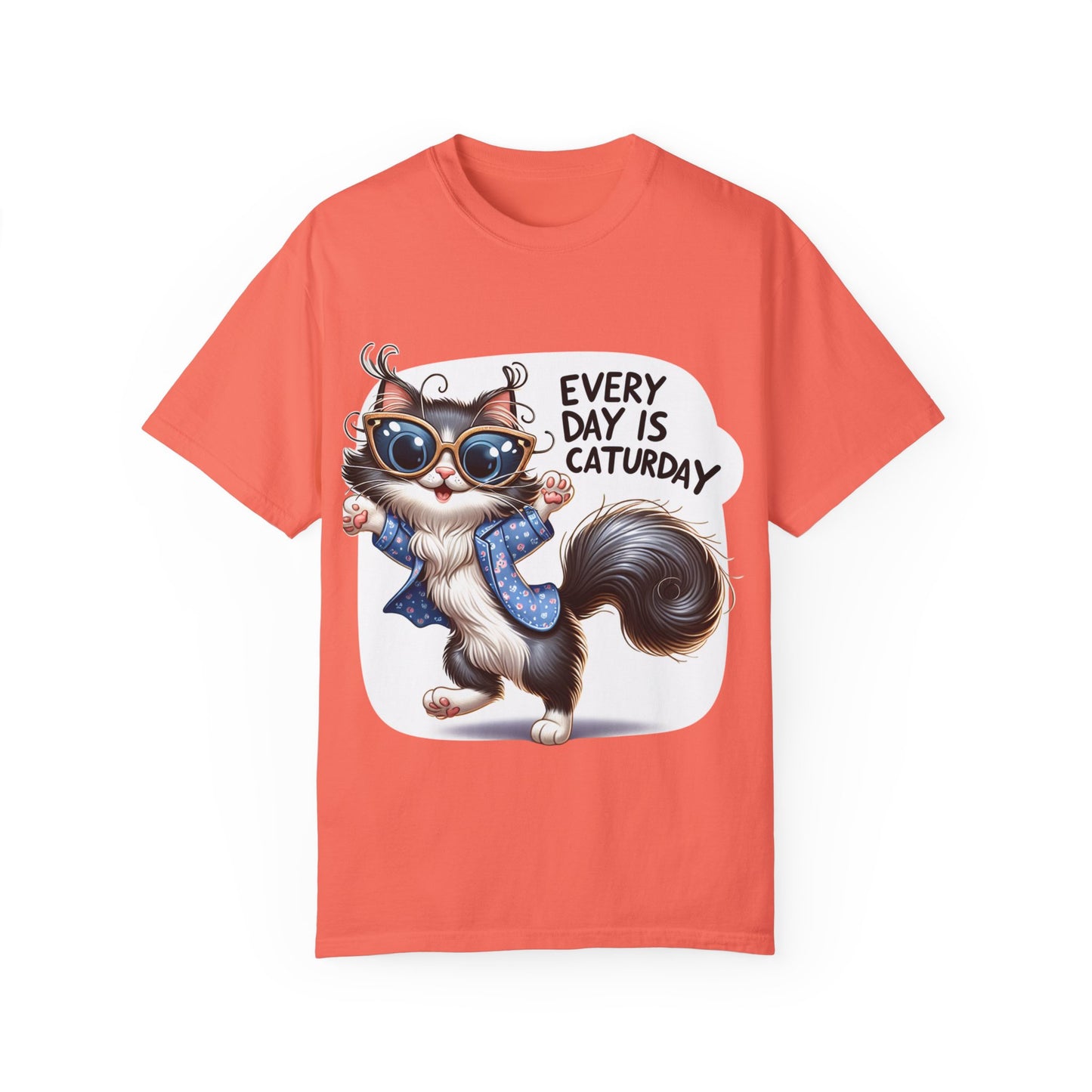 Cute Cat Graphic T-Shirt - 'Every Day is Caturday' Unisex Tee