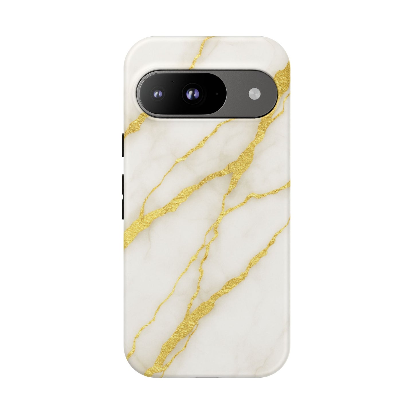Luxury Marble Phone Case with Gold Accents