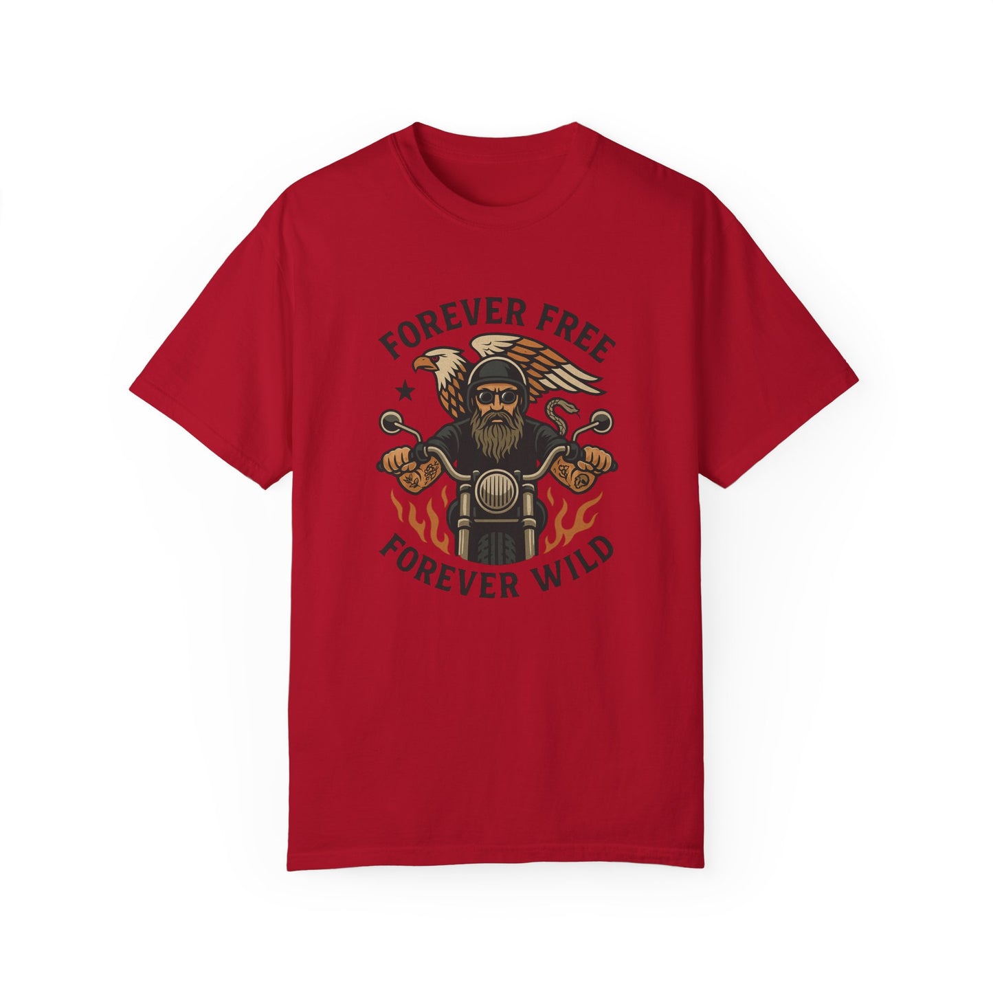 Forever Free Wild Unisex Garment-Dyed T-Shirt