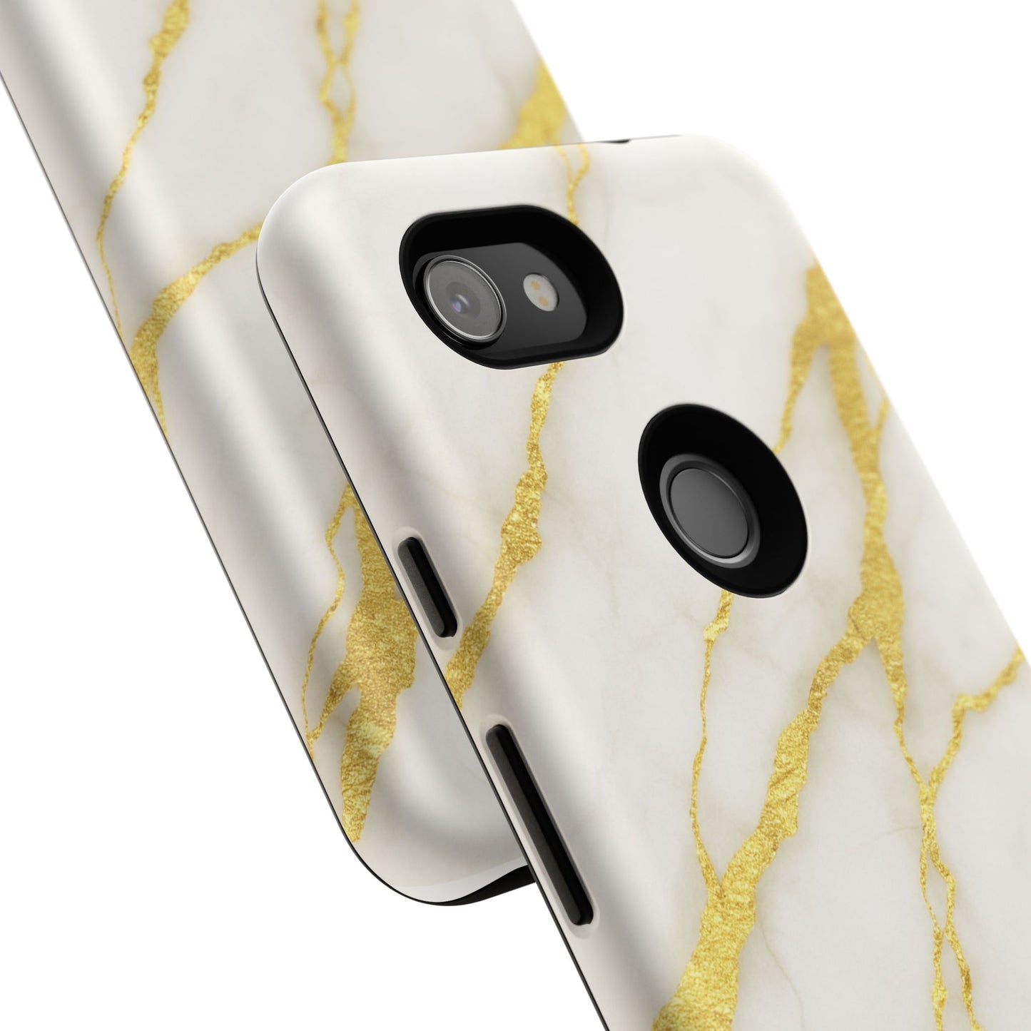 Luxury Marble Phone Case with Gold Accents