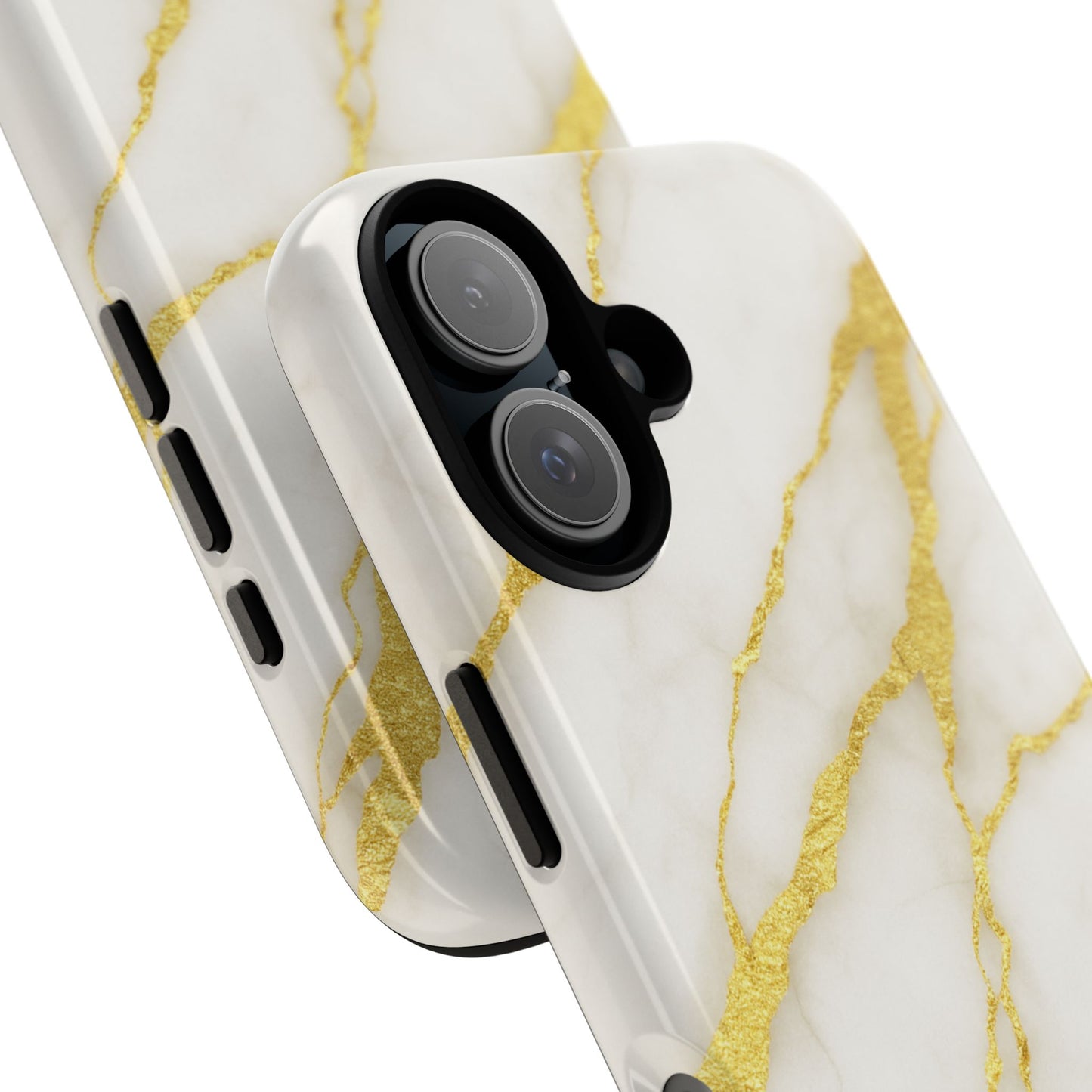 Luxury Marble Phone Case with Gold Accents