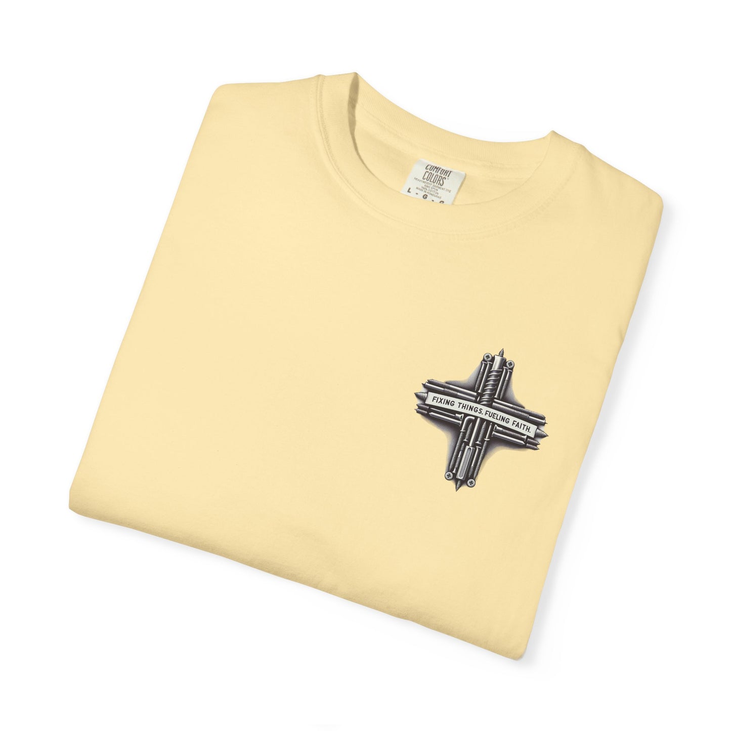 Faith-Inspired Unisex T-Shirt | Fixing Things Fueling Faith | Inspirational Gift for Believers | Casual Wear, Church Events, Everyday Style