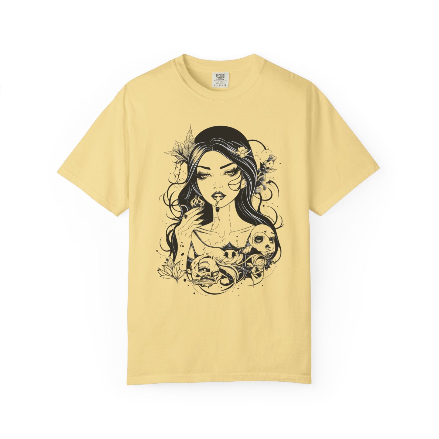 Edgy Graphic T-Shirt, Vintage Style, Boho Chic Art, Unique Gift for Her, Festival Fashion, Summer Vibes, Casual Wear