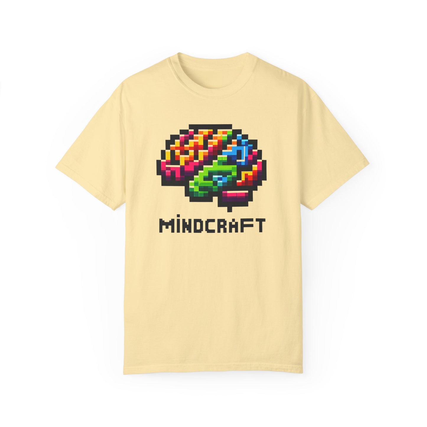 Mindcraft Unisex Gamer T-Shirt – Colorful Brain Design for Creative Minds