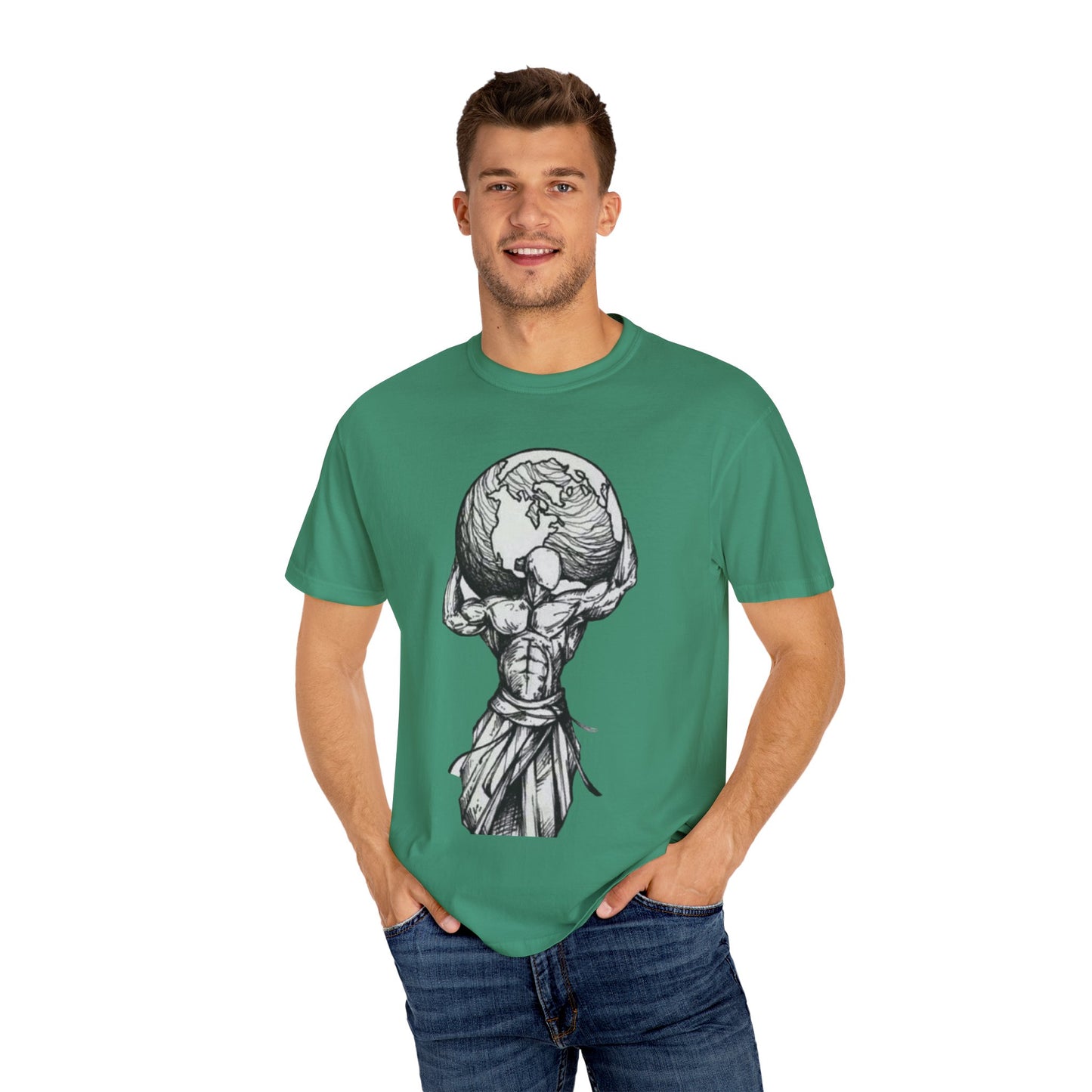 Atlas Earth Graphic Unisex T-Shirt - Comfortable Casual Wear for Nature Lovers