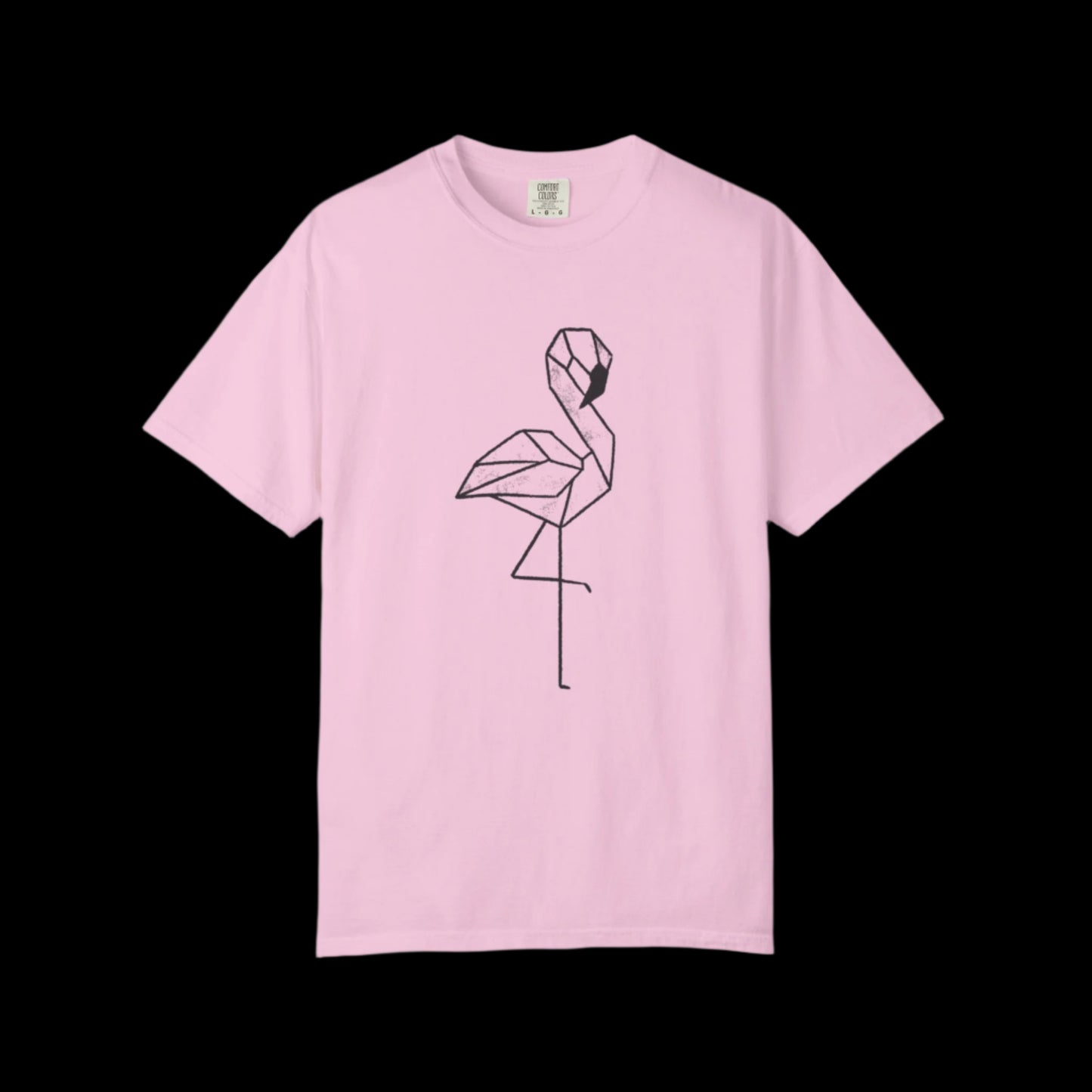 Flamingo Origami Unisex T-shirt