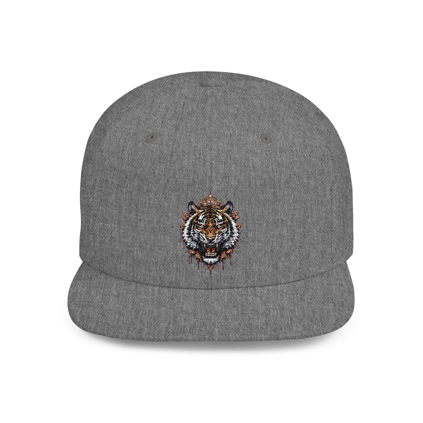Flat Bill Snapback-Traditional tiger