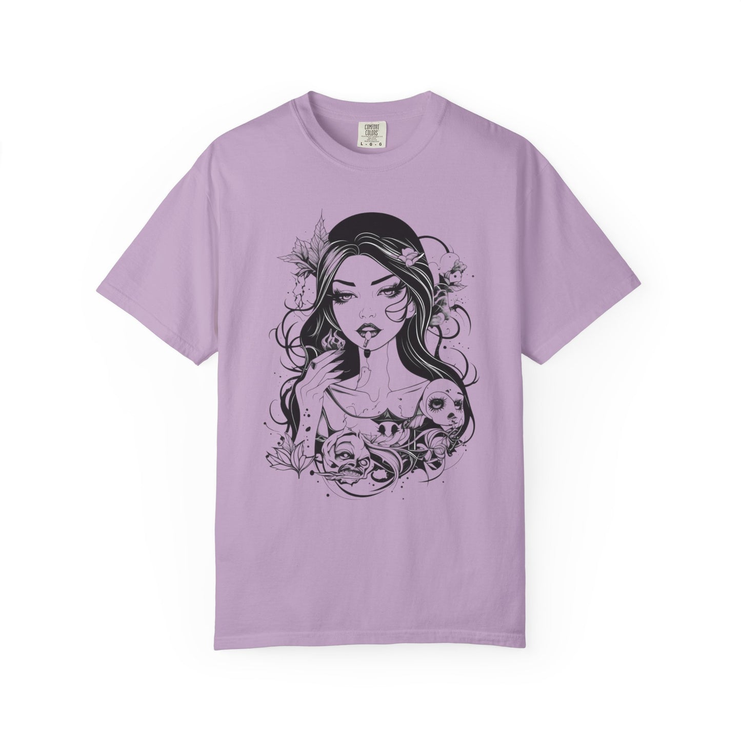 Edgy Graphic T-Shirt, Vintage Style, Boho Chic Art, Unique Gift for Her, Festival Fashion, Summer Vibes, Casual Wear