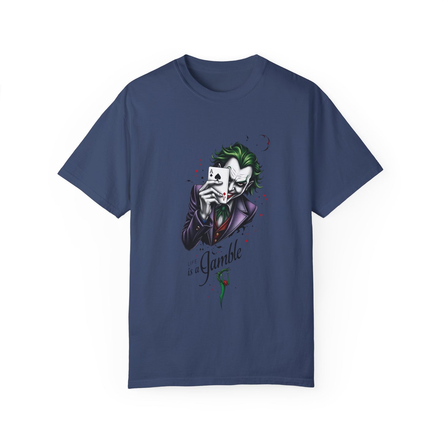 "Joker T-Shirt – Bold Graphic Tee for DC Comics & Supervillain Fans"