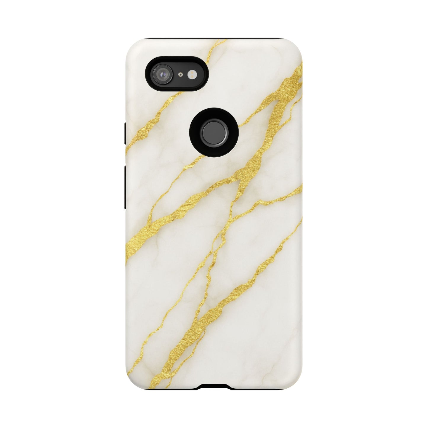 Luxury Marble Phone Case with Gold Accents