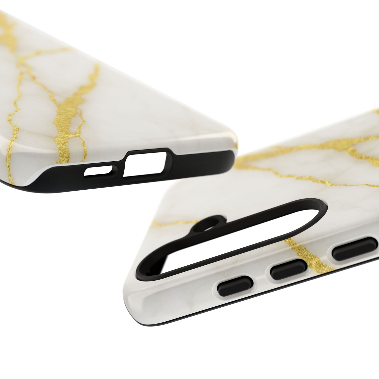 Luxury Marble Phone Case with Gold Accents