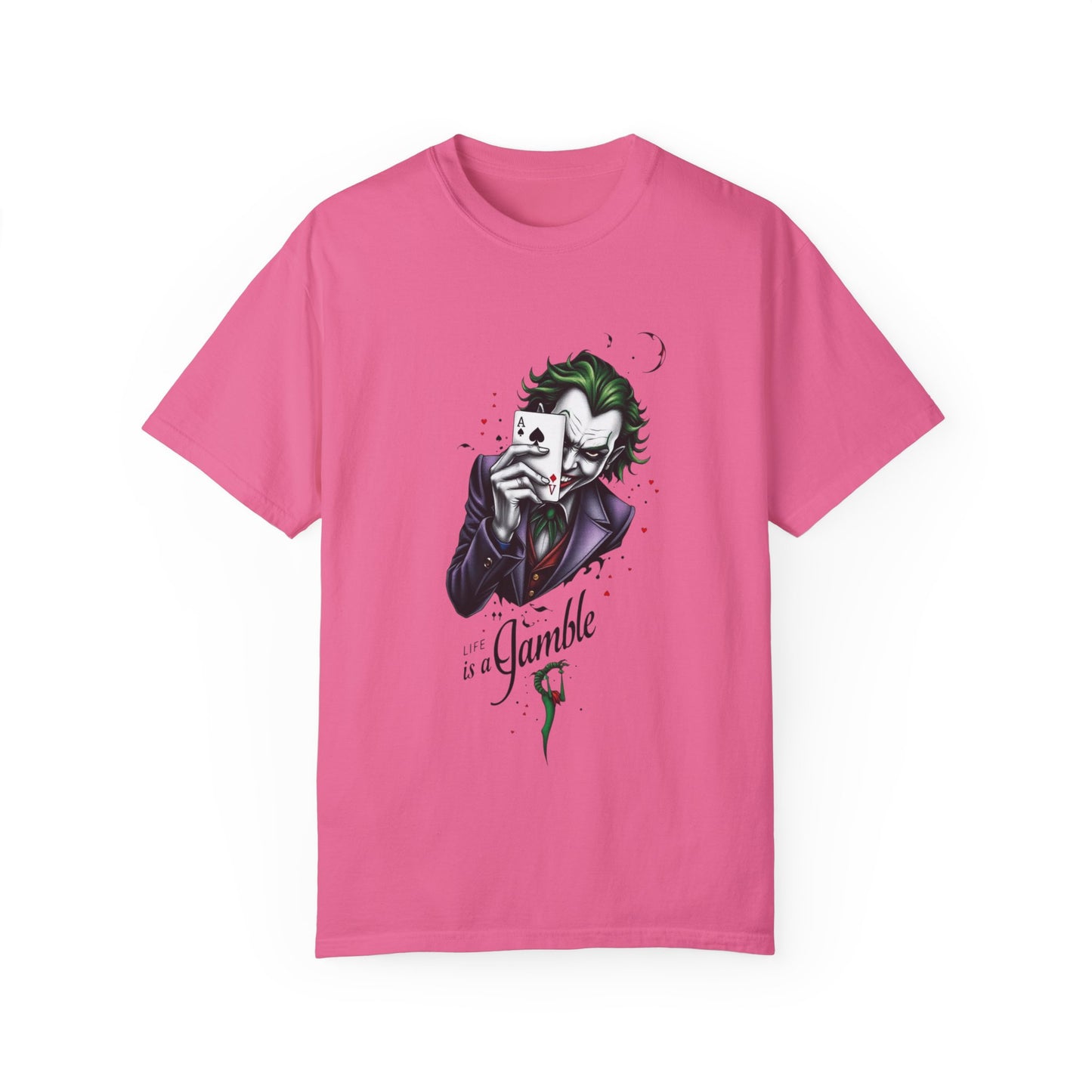 "Joker T-Shirt – Bold Graphic Tee for DC Comics & Supervillain Fans"