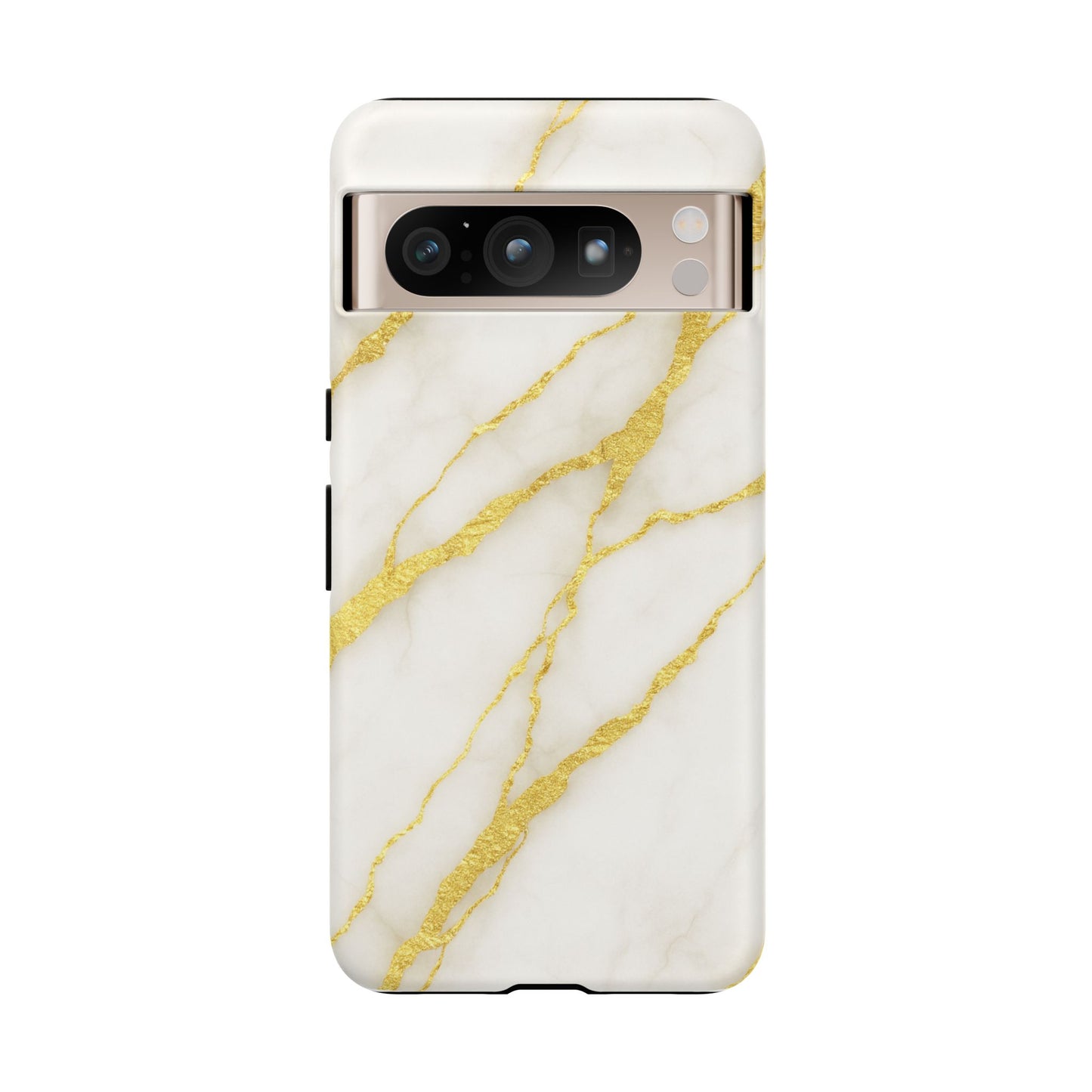 Luxury Marble Phone Case with Gold Accents