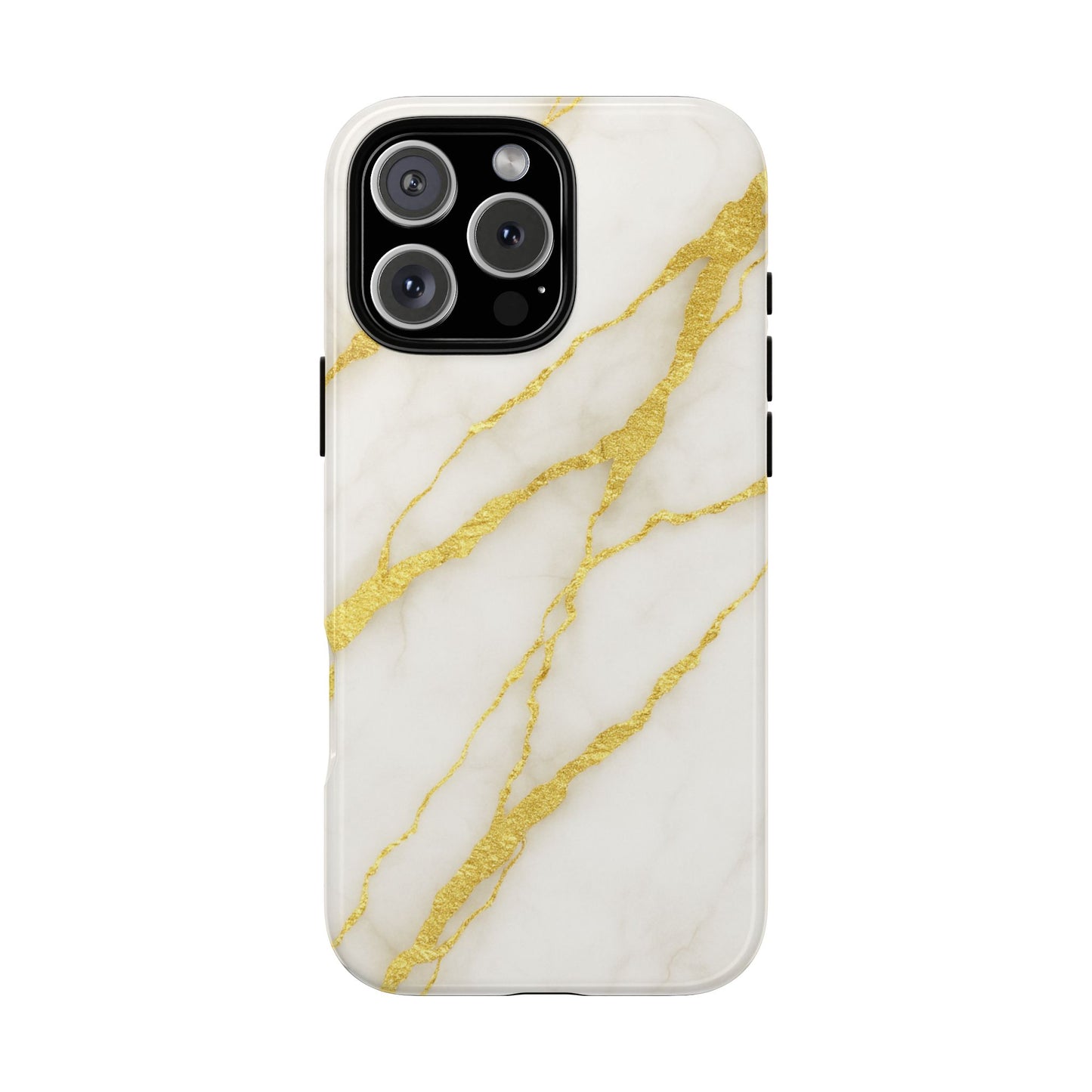 Luxury Marble Phone Case with Gold Accents