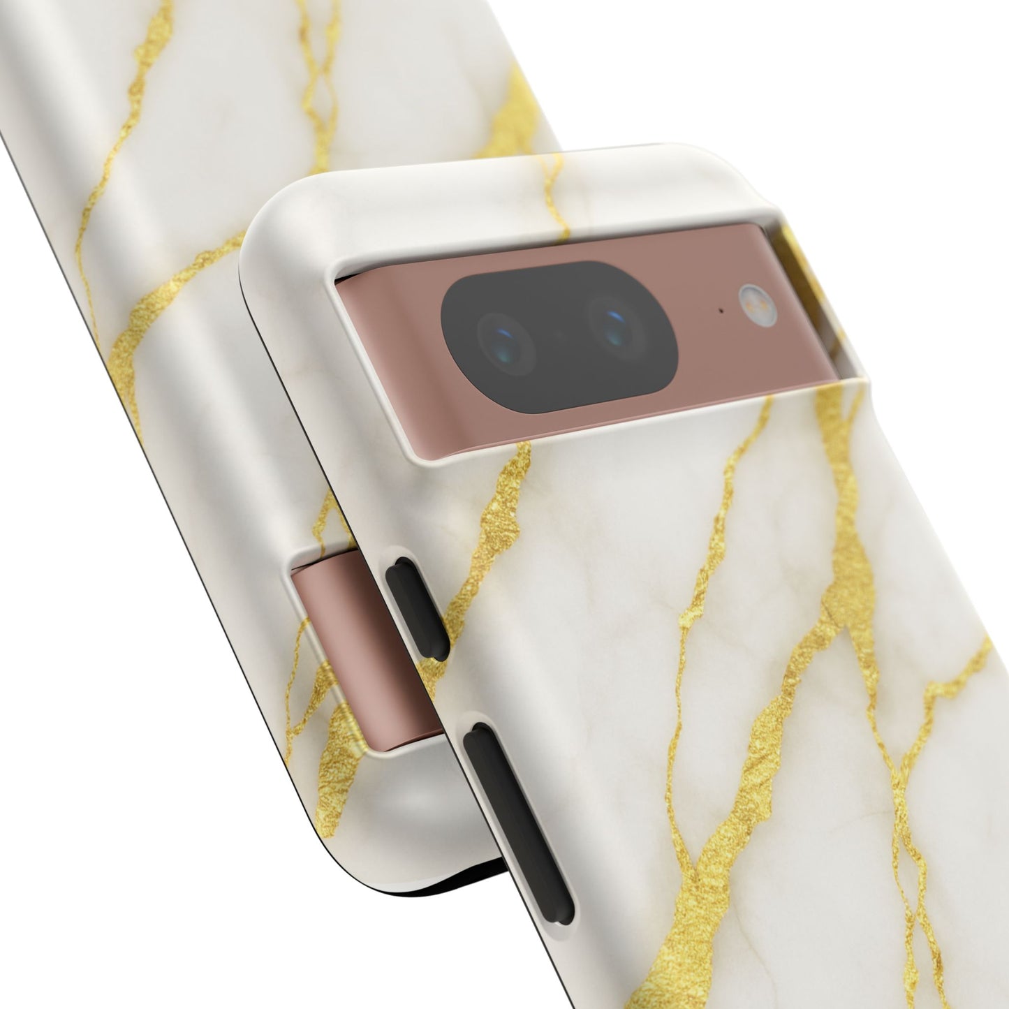 Luxury Marble Phone Case with Gold Accents