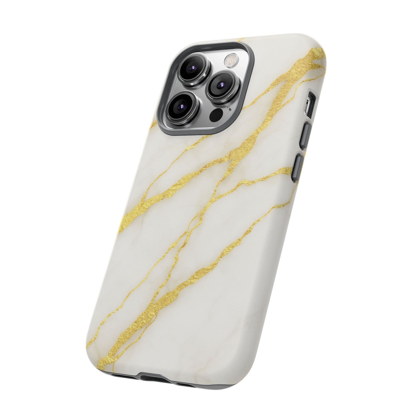 Luxury Marble Phone Case with Gold Accents