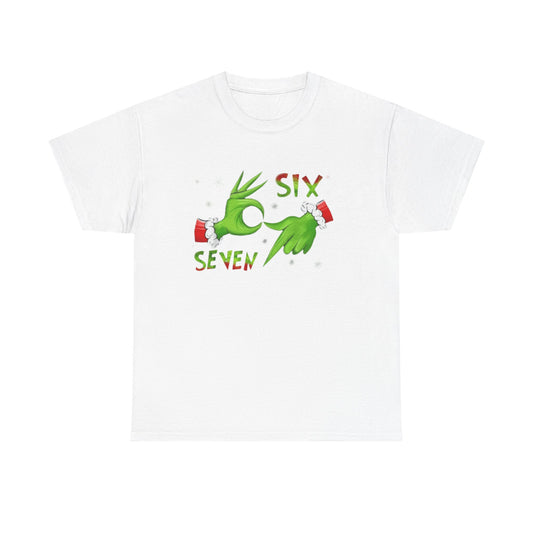 Grinch Hands 'Six Seven' Christmas T-Shirt