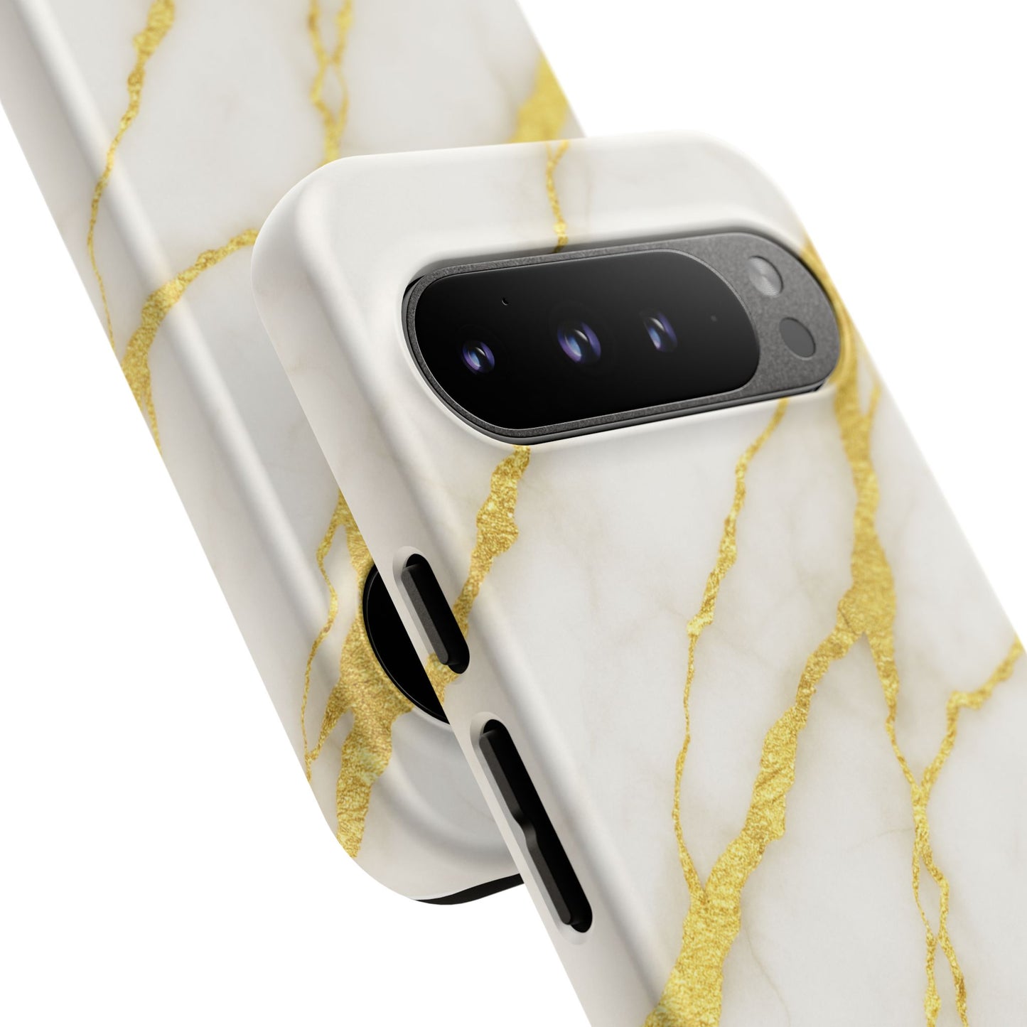 Luxury Marble Phone Case with Gold Accents
