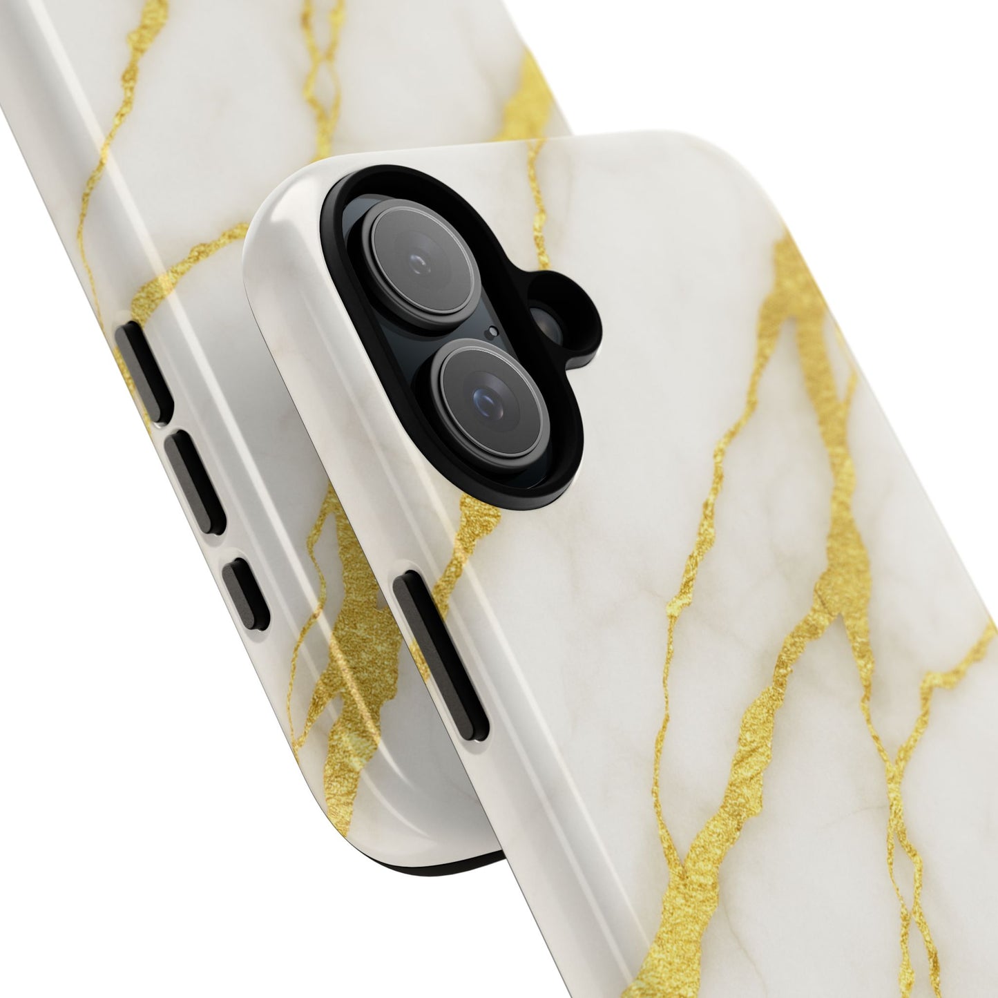 Luxury Marble Phone Case with Gold Accents