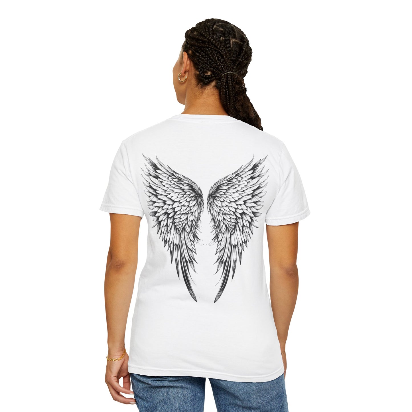 Heavenly Wings Unisex T-Shirt - Angelic Sword Design