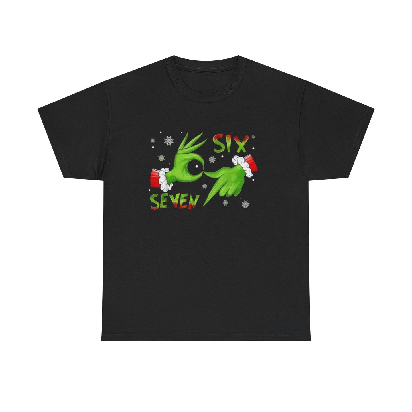 Grinch Hands 'Six Seven' Christmas T-Shirt