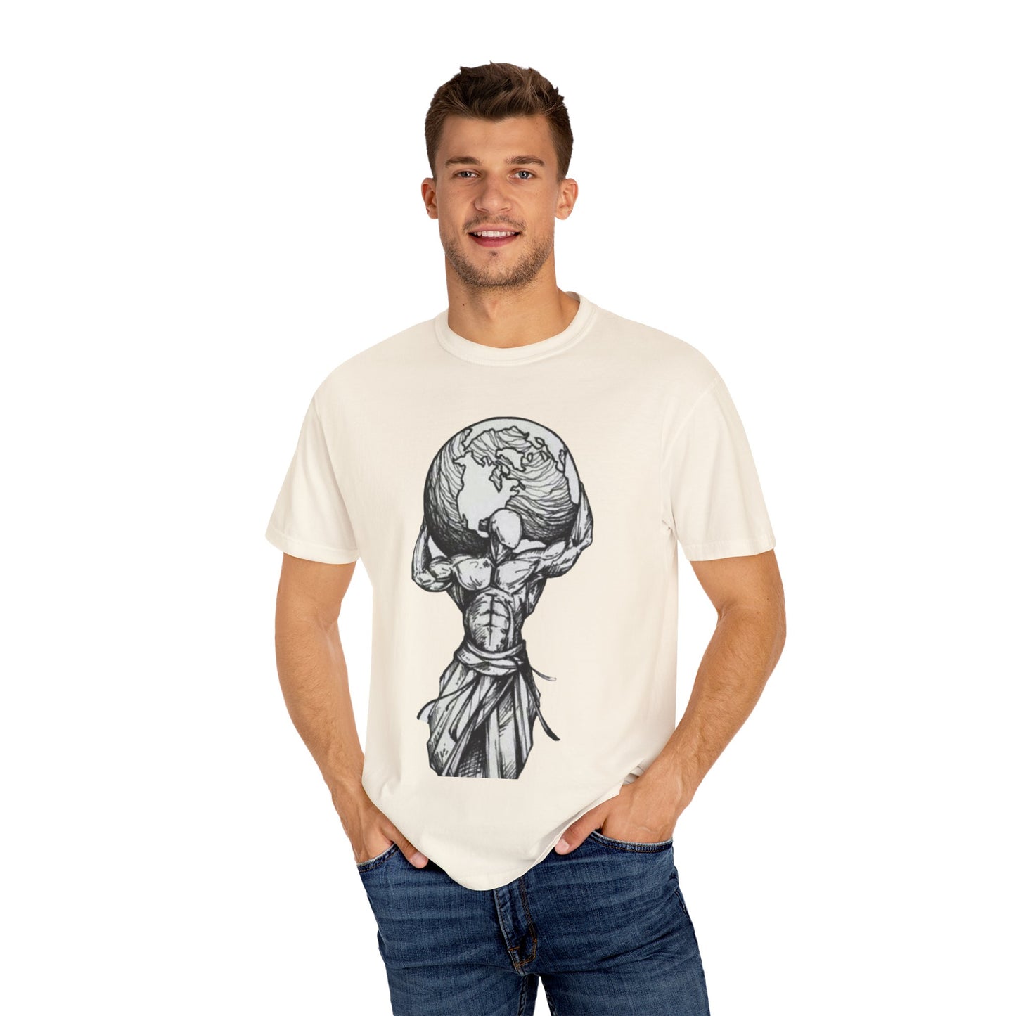 Atlas Earth Graphic Unisex T-Shirt - Comfortable Casual Wear for Nature Lovers