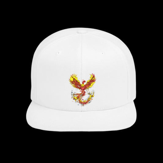 Phoenix Fire Flat Bill Snapback Hat - Stylish & Bold Cap for Trendsetters