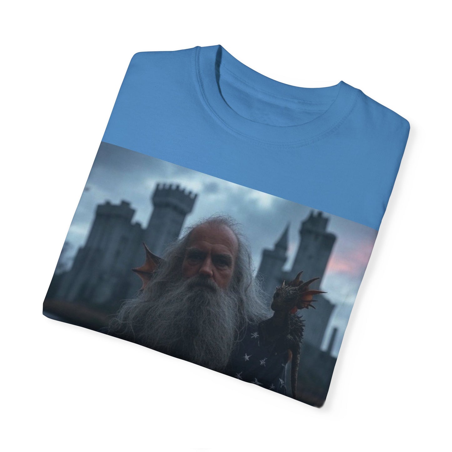 Mystical Wizard Graphic T-Shirt | Unisex Garment-Dyed Tee for Fantasy Lovers