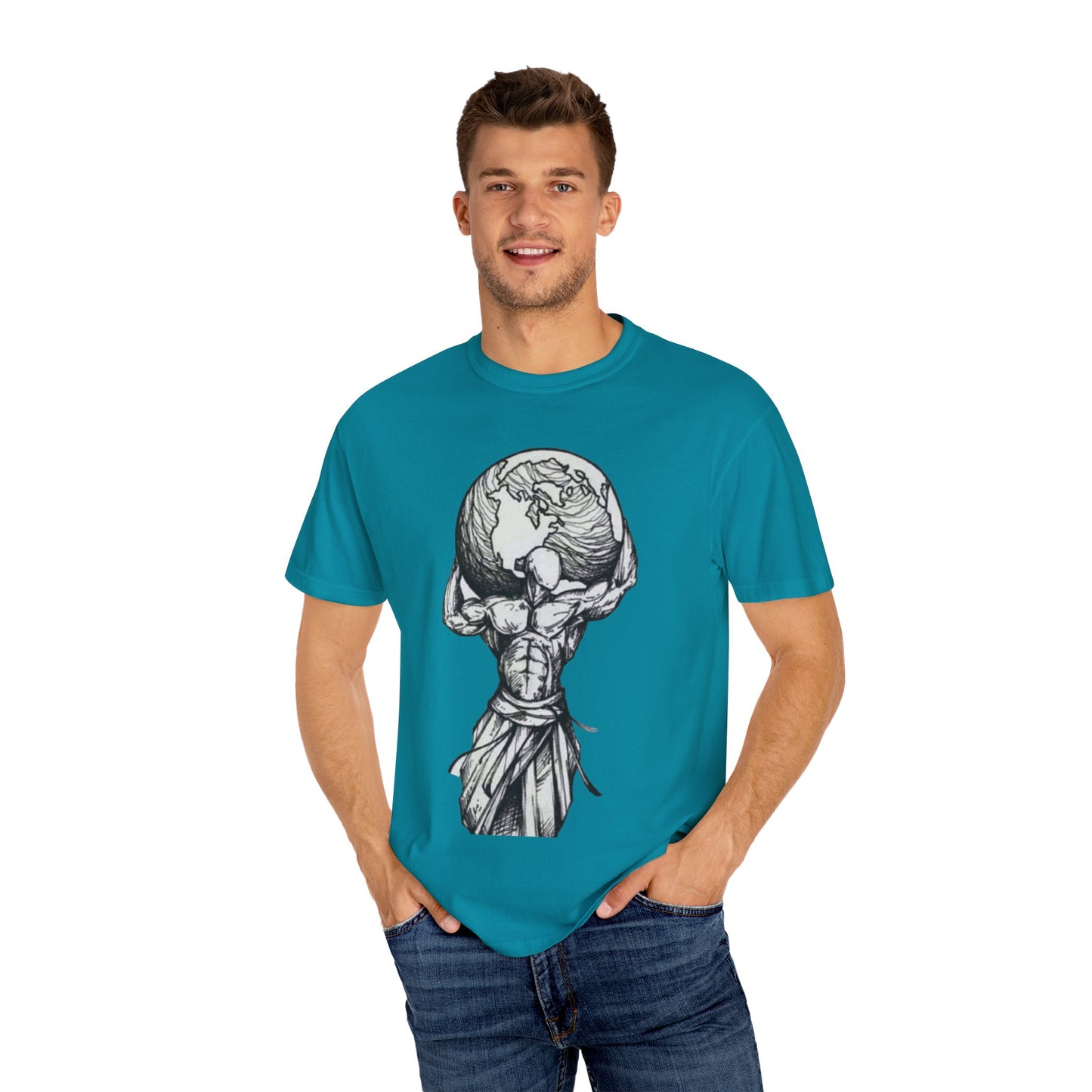 Atlas Earth Graphic Unisex T-Shirt - Comfortable Casual Wear for Nature Lovers