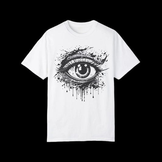 Eye-See-You Unisex Garment-Dyed T-Shirt - Artistic Graphic Tee for Creative Souls-eye