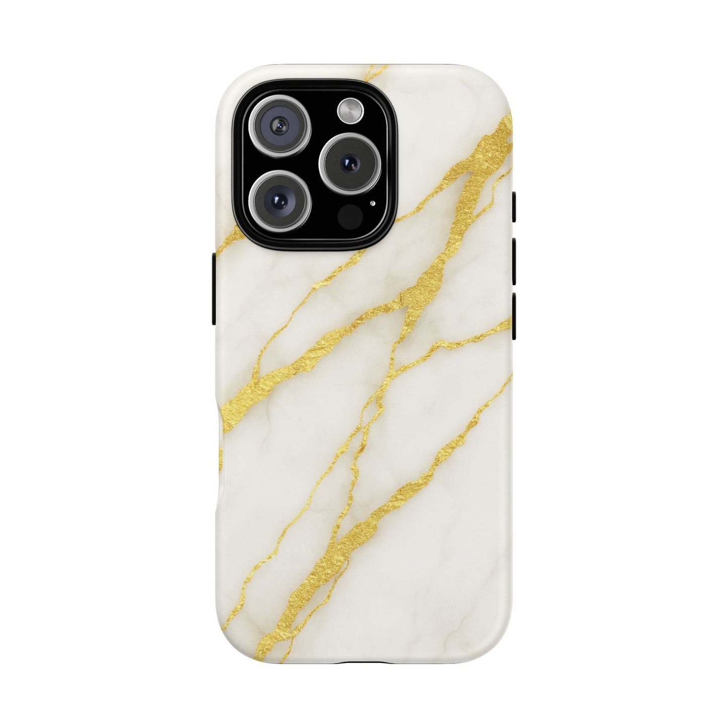 Luxury Marble Phone Case with Gold Accents
