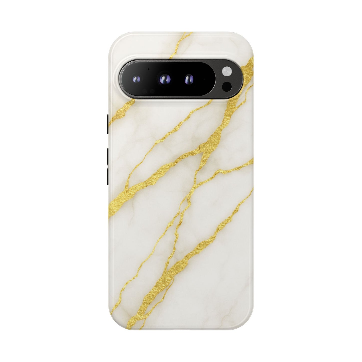Luxury Marble Phone Case with Gold Accents