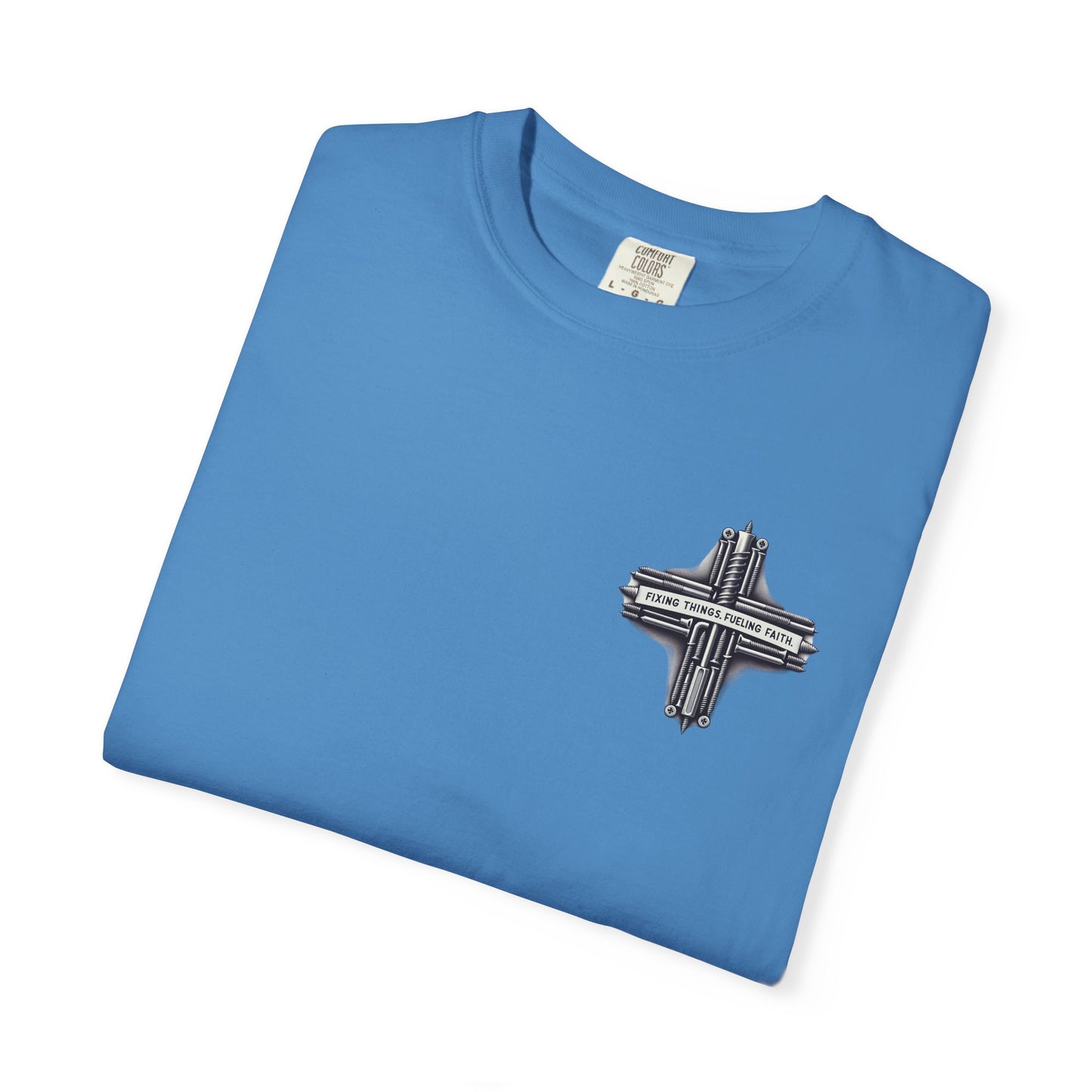 Faith-Inspired Unisex T-Shirt | Fixing Things Fueling Faith | Inspirational Gift for Believers | Casual Wear, Church Events, Everyday Style