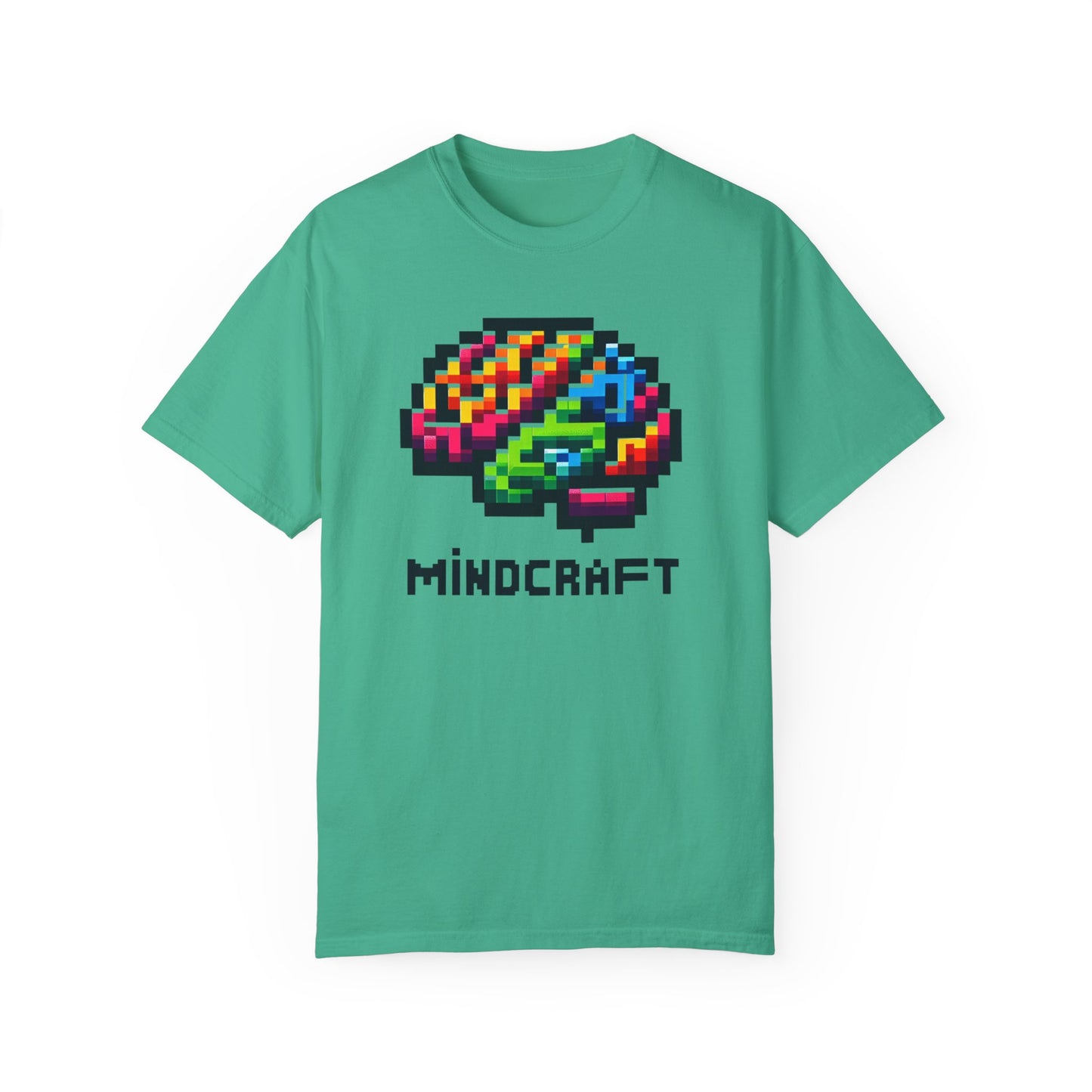 Mindcraft Unisex Gamer T-Shirt – Colorful Brain Design for Creative Minds