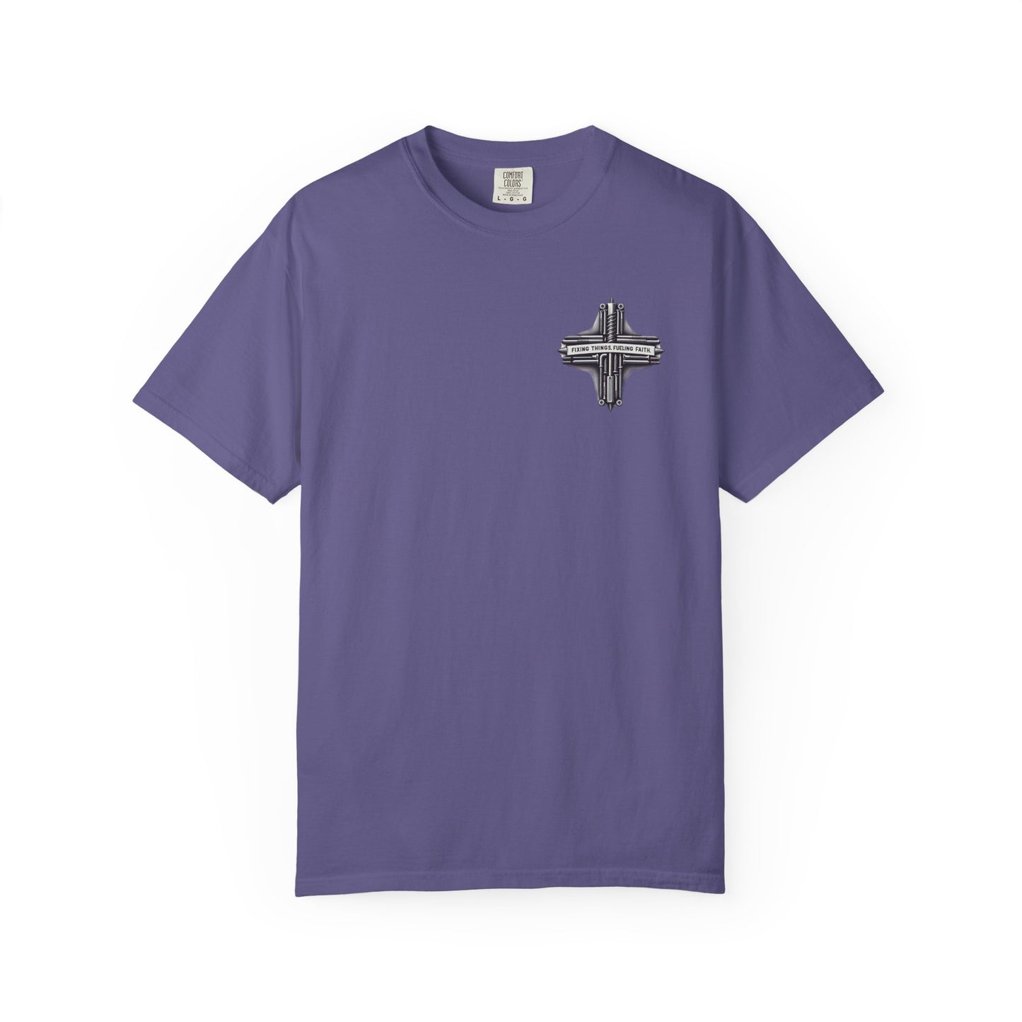 Faith-Inspired Unisex T-Shirt | Fixing Things Fueling Faith | Inspirational Gift for Believers | Casual Wear, Church Events, Everyday Style