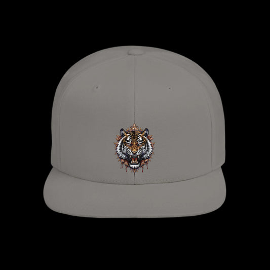 Flat Bill Snapback-Traditional tiger