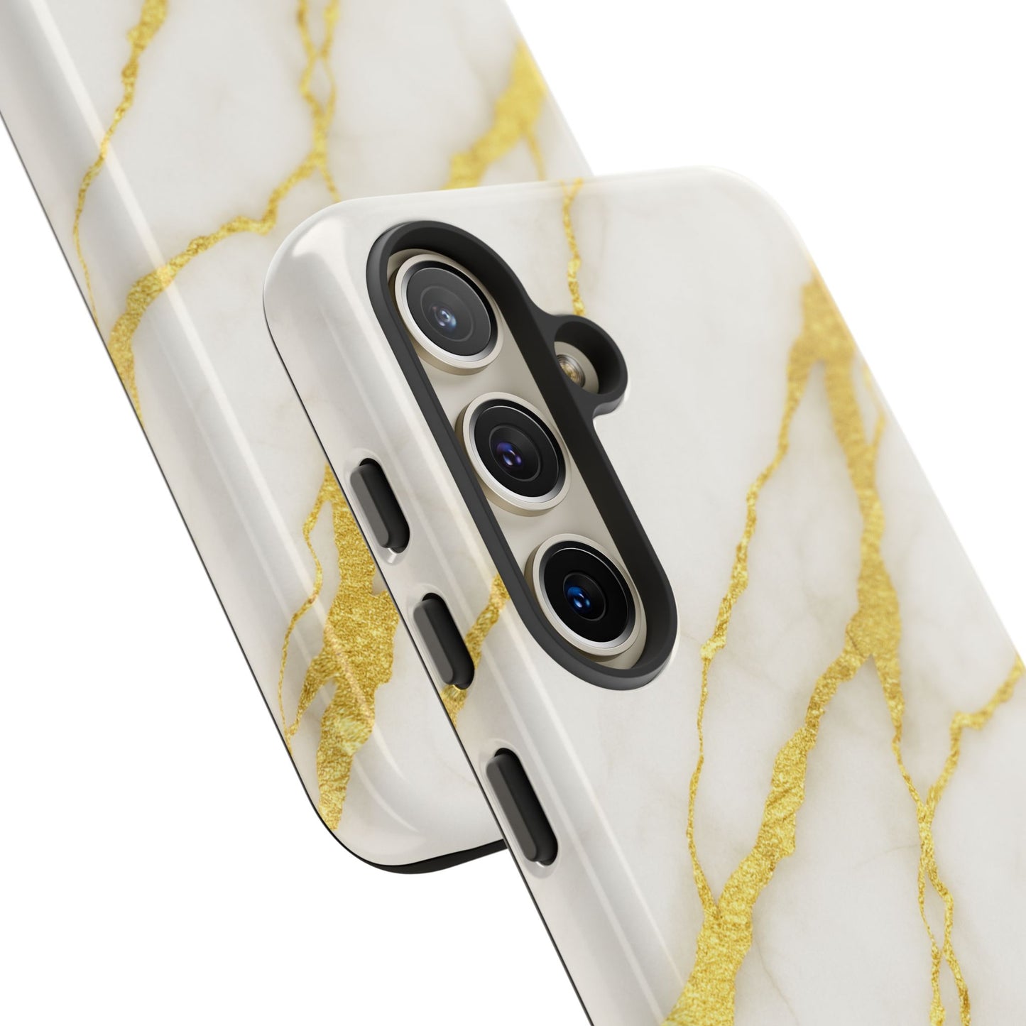 Luxury Marble Phone Case with Gold Accents