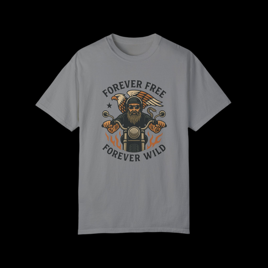 Forever Free Wild Unisex Garment-Dyed T-Shirt