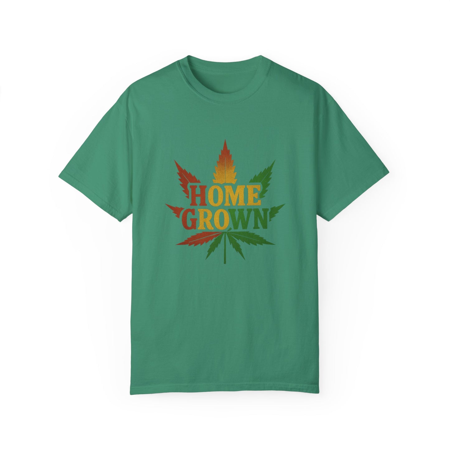 Home Grown Cannabis T-Shirt | Unisex Garment-Dyed Tee for Music Festivals & Relaxed Days