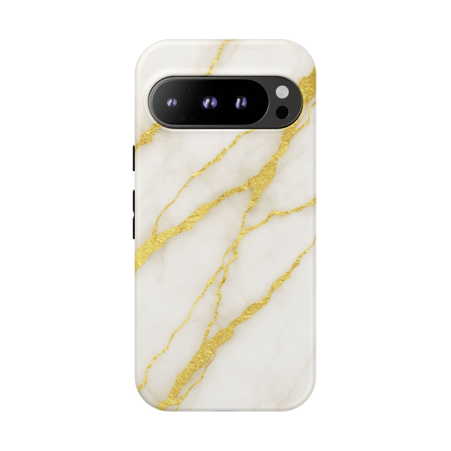 Luxury Marble Phone Case with Gold Accents