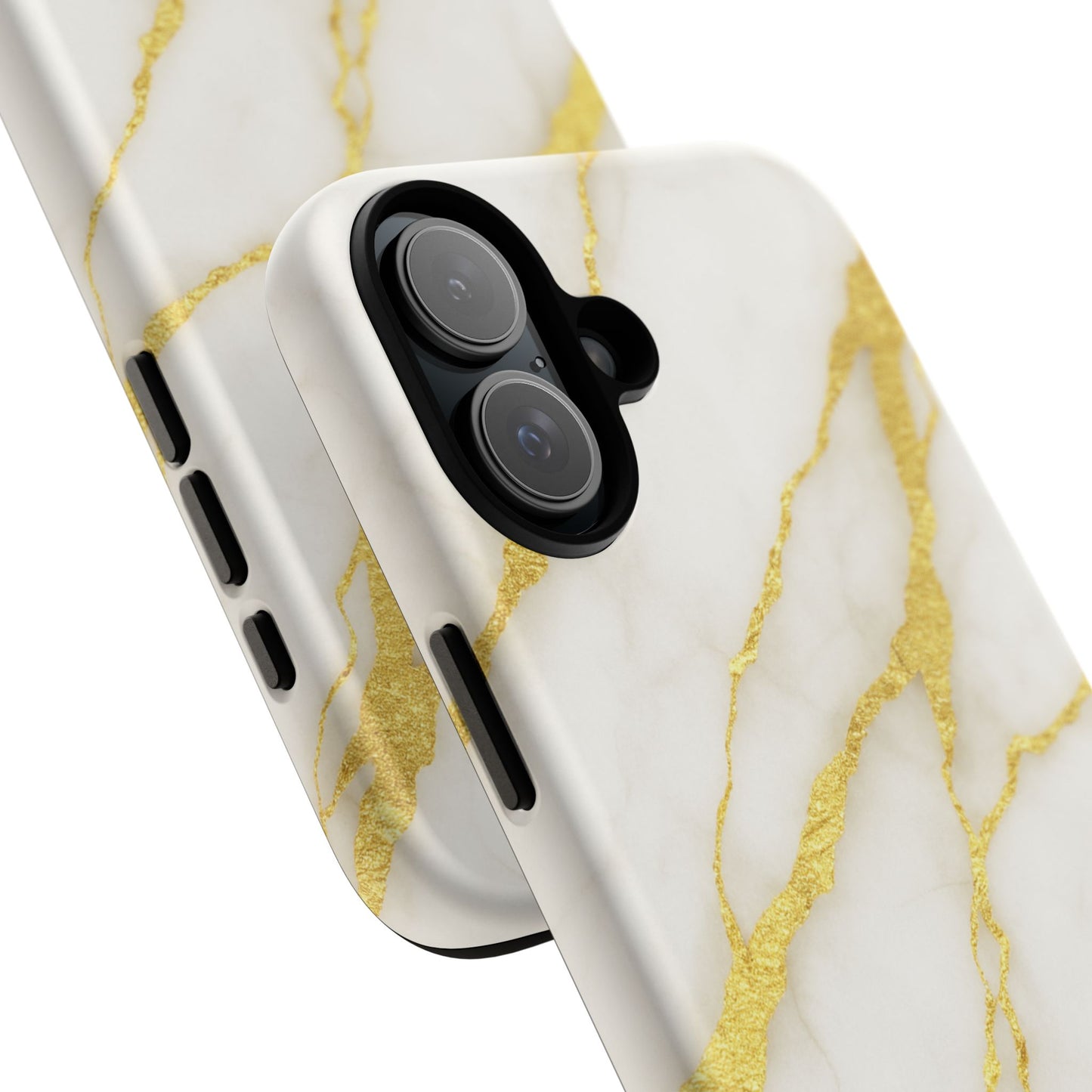 Luxury Marble Phone Case with Gold Accents