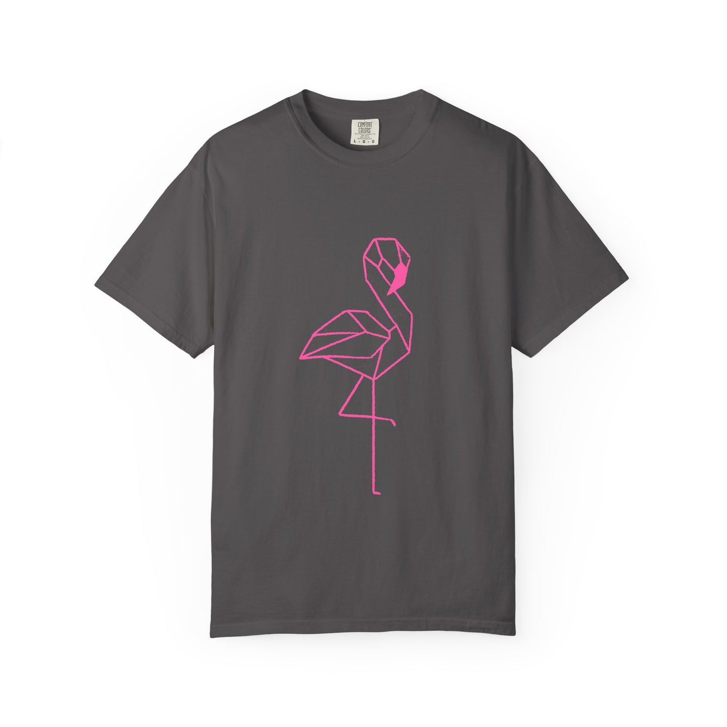 Geo Flamingo Unisex T-shirt | Summer Vibes Tee | Gift for Nature Lovers | Casual Wear for Every Occasion, Beach, Vacation, Friends Gathering