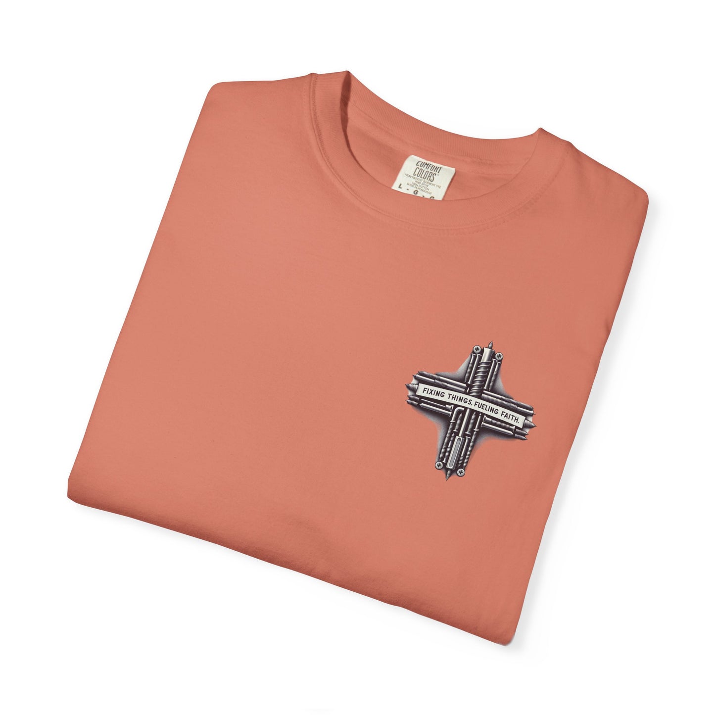 Faith-Inspired Unisex T-Shirt | Fixing Things Fueling Faith | Inspirational Gift for Believers | Casual Wear, Church Events, Everyday Style