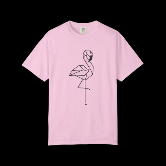 Flamingo Origami Unisex T-shirt