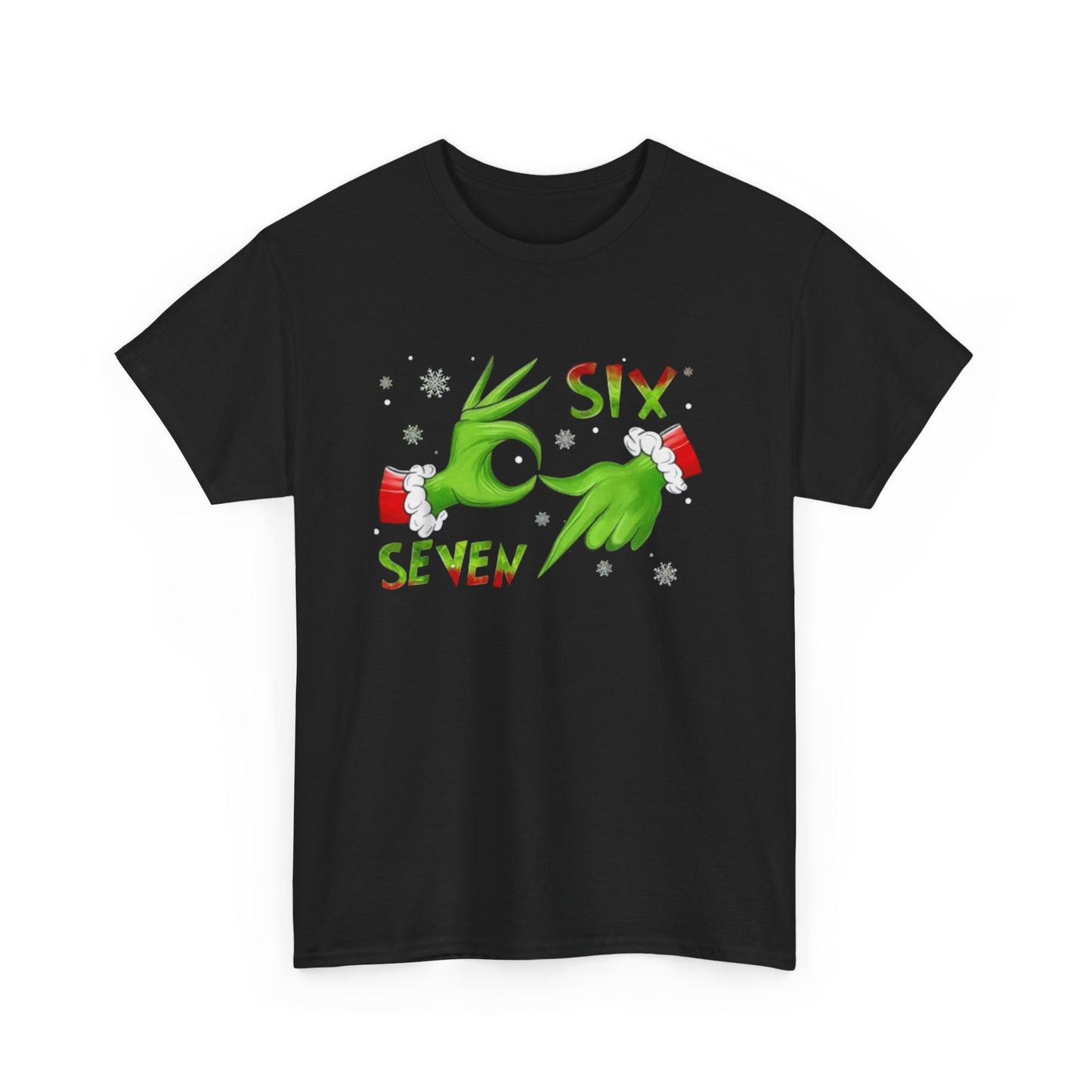 Grinch Hands 'Six Seven' Christmas T-Shirt